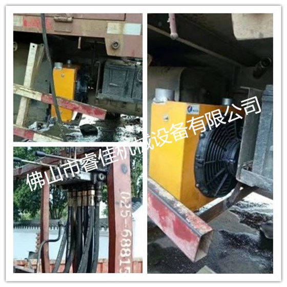 吊車加裝液壓風冷卻器