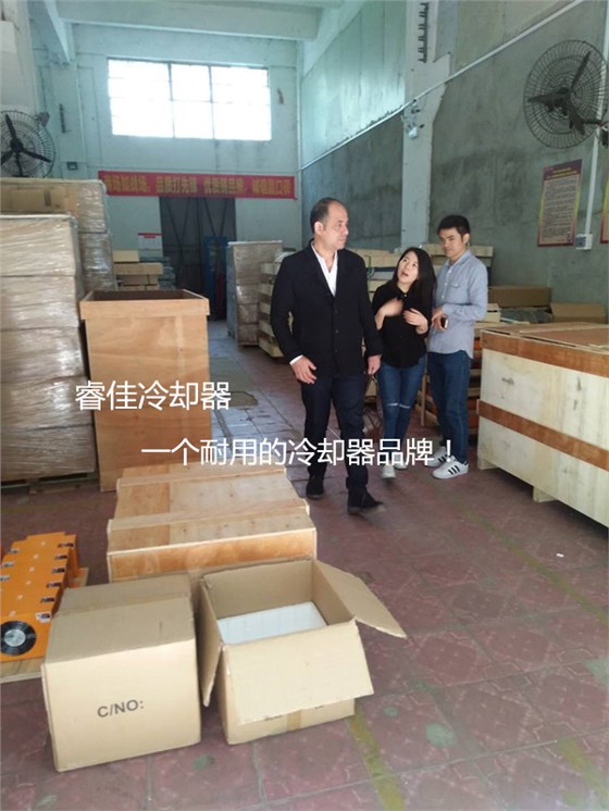 外國(guó)客戶(hù)到訪(fǎng)睿佳冷卻器
