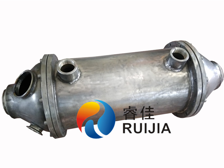 【北美】外國客戶定做12寸不銹鋼<font color='red'>管式冷卻器</font>