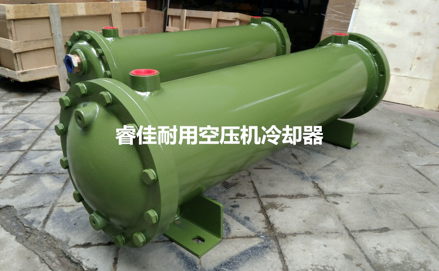 【福建】空壓機(jī)加裝，定做10寸水冷式<font color='red'>液壓油散熱器</font>