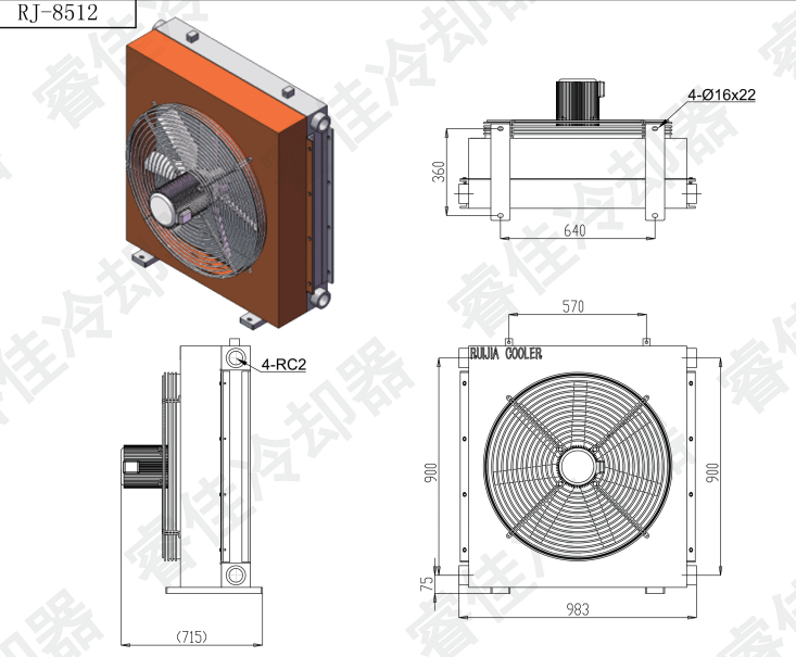 液壓風(fēng)冷散熱器RJ-8512三視圖.png